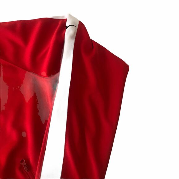 Nike Mens Red Activewear Swoosh Track Jacket Long Sleeve Full Zip Size Large - Picture 3 of 5